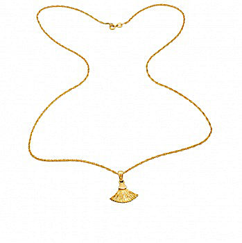 9ct gold 2.9g 22 inch Pendant with chain